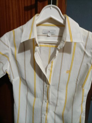 Camisa Carolina Herrera Rayas Mujer Talla L