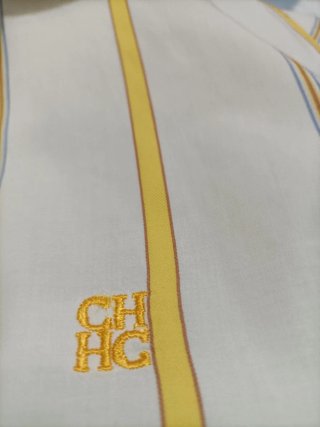 Camisa Carolina Herrera Rayas Mujer Talla L