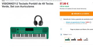 Teclado Portátil VISIONKAY 2 Verde