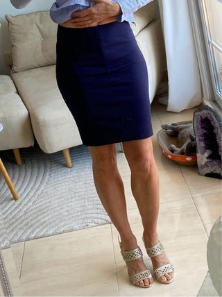 Falda lápiz Marc O'Polo azul marino