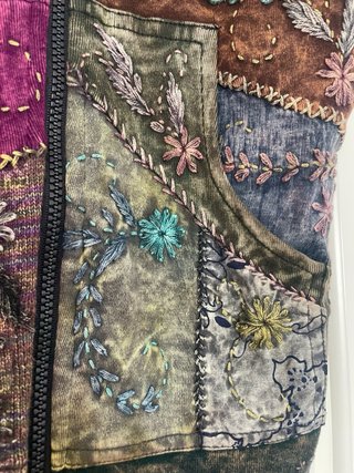 Chaleco Cosmic Patchwork Hippie Talla Única