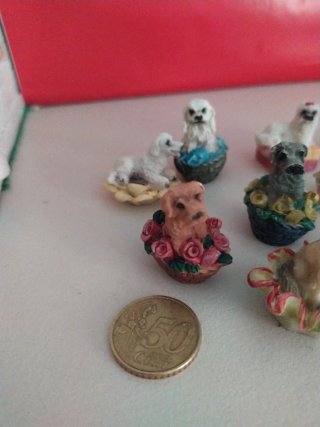 Lote 9 Figuras Perritos Miniatura