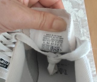 Converse Talla 37.5 Beige/Blanco