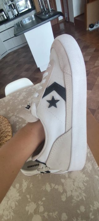 Converse Talla 37.5 Beige/Blanco