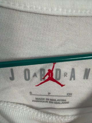 Camiseta Jordan Manga Larga Hombre Blanca
