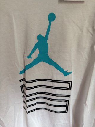 Camiseta Jordan Manga Larga Hombre Blanca