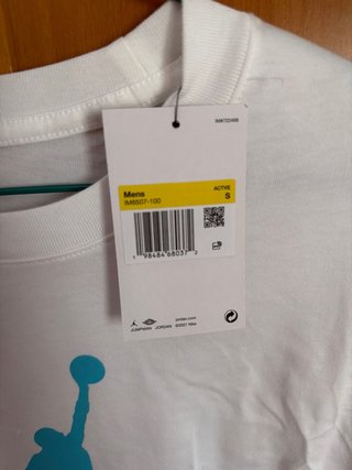 Camiseta Jordan Manga Larga Hombre Blanca