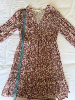 Vestido floral media manga
