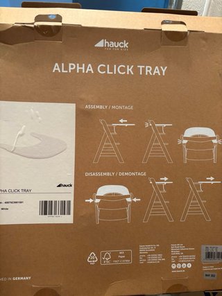 Trona evolutiva Hauck Alpha blanca