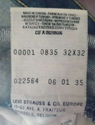 Jeans Levi's 835 Almo 32x32 - Vintage