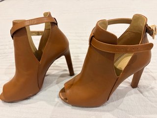 Michael Kors Botines Cuero Tacón Abierto