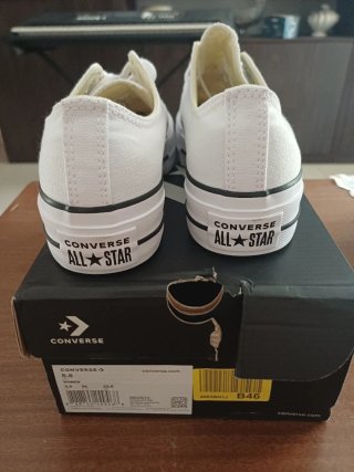 Zapatillas Converse plataforma mujer blancas