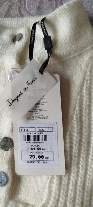 Jersey de punto beige