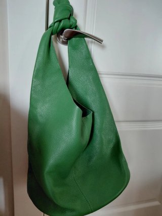 Bolso piel verde manzana