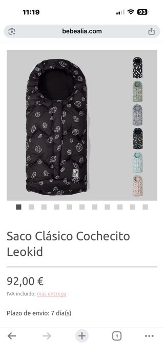 Saco para carrito de bebé leo kid de plumas