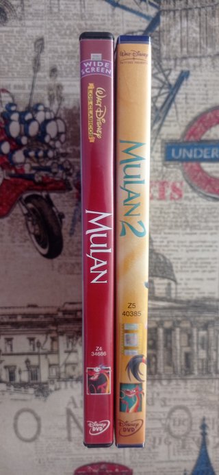 DVDs Mulán + Mulán 2 Primeras Ediciones Disney