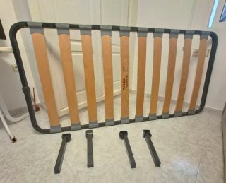 2 Estructuras Camas Individuales Metálica y Madera