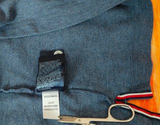 Polo Tommy Hilfiger Azul Jaspeado XXL Slim Fit