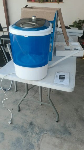 Lavadora portátil camping 2kg 180w.