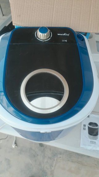 Lavadora portátil camping 2kg 180w.
