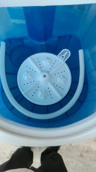Lavadora portátil camping 2kg 180w.