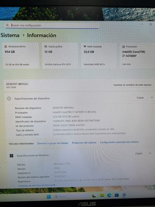 PC Gamer RTX 5070 32GB RAM DDR5