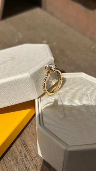 Anillo Swarovski Stilla Redondo Blanco Original