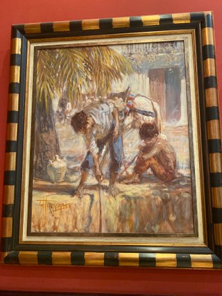 Cuadro Óleo Costumbrista Firmado