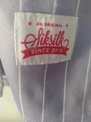 Camiseta Beisbol SikSilk Rayas Púrpura