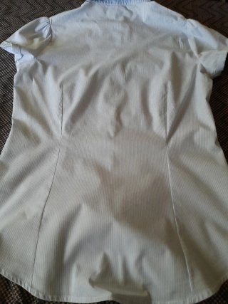 Camisa entallada Kiabi azul mil rayas Talla S