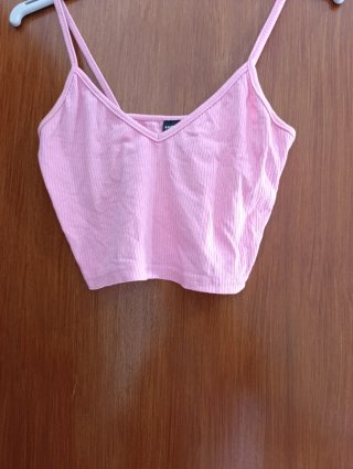 Chaleco rosa de tirantes
