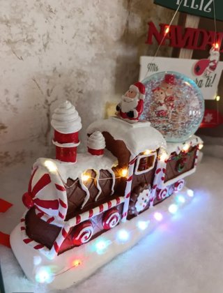 Treno di Natale con Luci e Musica