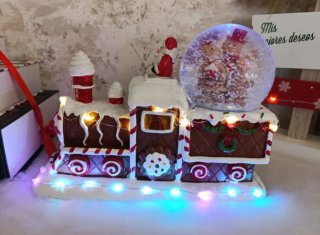 Treno di Natale con Luci e Musica