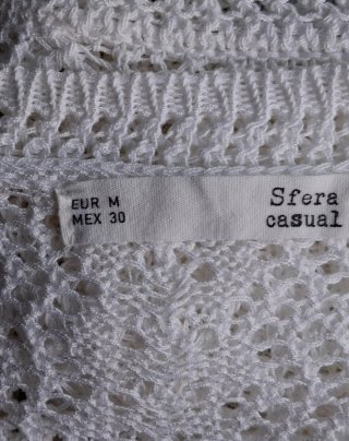 Jersey Sfera Calado Blanco Talla M