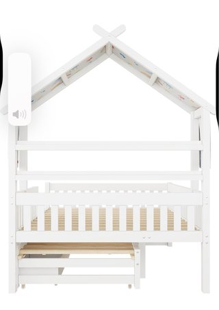 Cama casa madera con cajones Esta en caja(nueva)