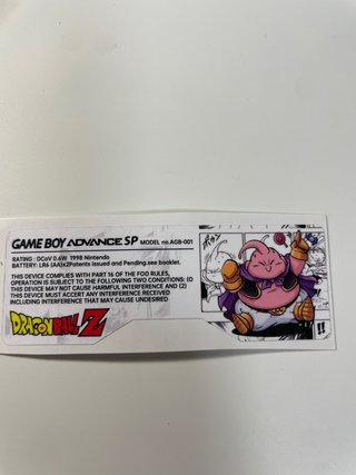 Cover Game Boy Advance SP Dragon Ball Z