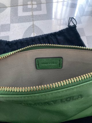 Bolso Bimba y Lola verde de piel