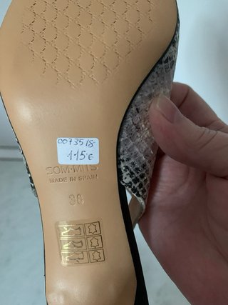 Som-Mits Sandalias Slingback Piel Serpiente