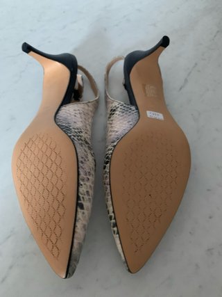 Som-Mits Sandalias Slingback Piel Serpiente