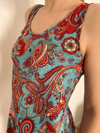 Blusa de seda azul nueva con etiqueta