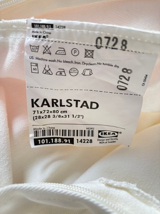 2 sets de fundas blancas de sillón Ikea Karlstad