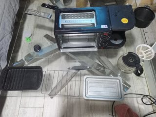 Mini horno y cafetera 3 en 1