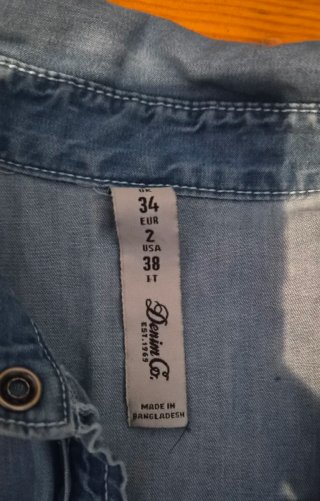 Camisa vaquera verano
