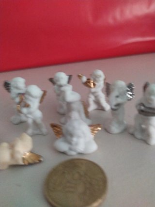 Colección Angelitos Porcelana Adorno