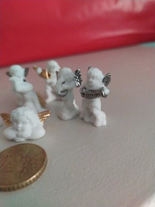 Colección Angelitos Porcelana Adorno
