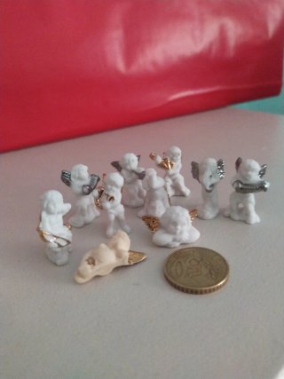 Colección Angelitos Porcelana Adorno