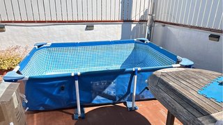 Piscina desmontable familiar con depuradora
