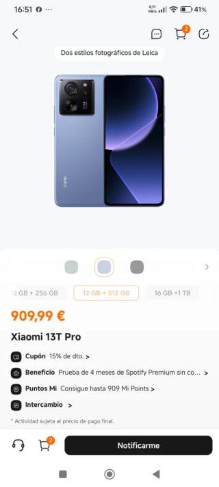 Smartphone Xiaomi 13 t pro