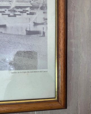 Láminas Cádiz Antiguo Años 80 Marco Madera