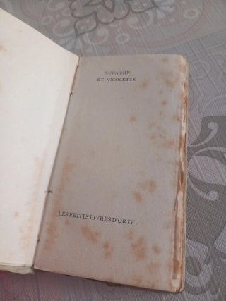 Aucassin et Nicolette Libro Antico Francese